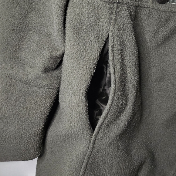 Last Kiss Olive Military Peacoat Jacket XL Asym Collar Button Detail Blokecore - Picture 7 of 11